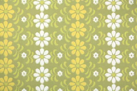 1930s Floral Vintage Wallpaper