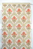1960s Damask Vintage Wallpaper