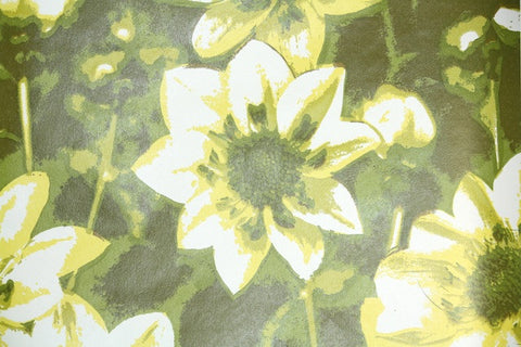 1970s Floral Vintage Wallpaper