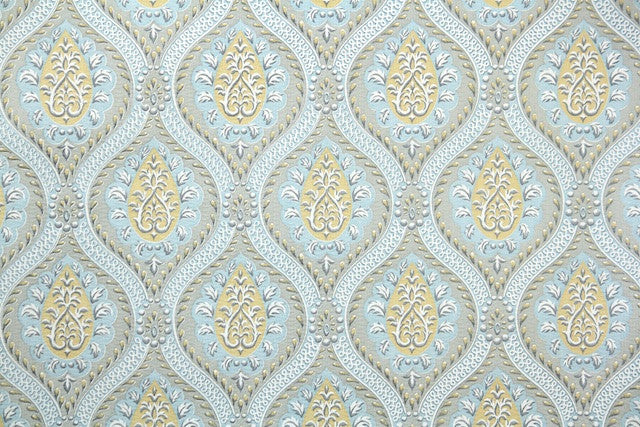 1960s Damask Vintage Wallpaper