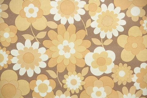1960s Floral Vintage Wallpaper