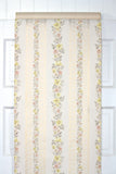 1960s Floral Stripe Vintage Wallpaper
