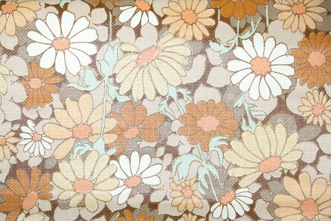 1960s Floral Vintage Wallpaper