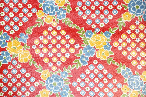 1970s Floral Vintage Wallpaper