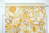 1960s Floral Vintage Wallpaper