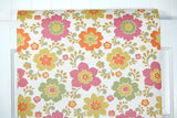 1960s Floral Vintage Wallpaper