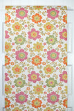 1960s Floral Vintage Wallpaper