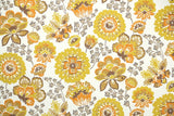 1960s Floral Vintage Wallpaper
