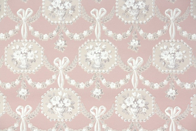 1950s Floral Vintage Wallpaper
