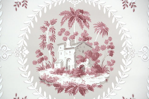 1950s Scenic Vintage Wallpaper