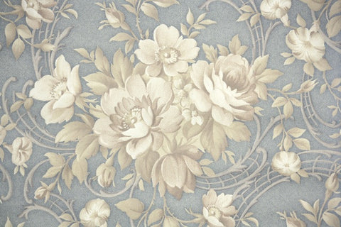 1940s Floral Vintage Wallpaper