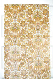 1970s Floral Damask Vintage Wallpaper