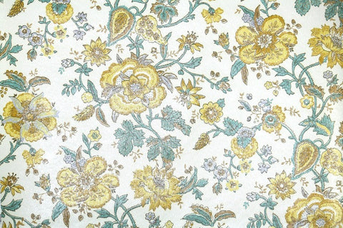 1970s Floral Vintage Wallpaper
