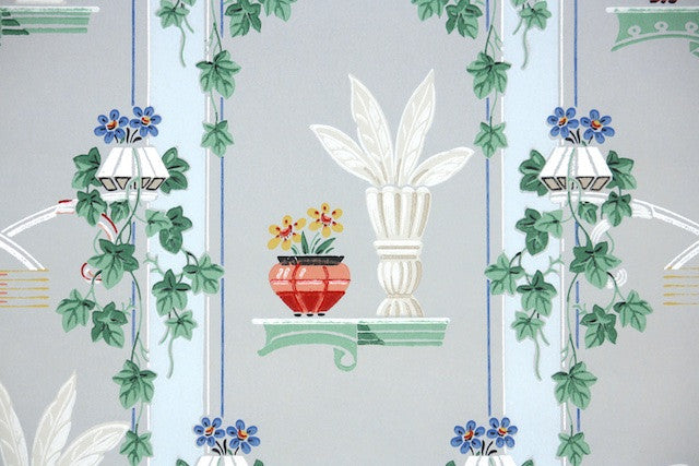 1940s Kitchen Vintage Wallpaper
