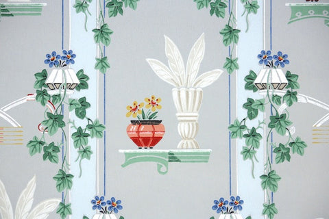 1940s Kitchen Vintage Wallpaper