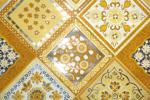 1970s Geometric Mylar Vintage Wallpaper