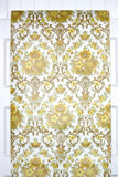 1970s Floral Damask Vintage Wallpaper