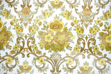 1970s Floral Damask Vintage Wallpaper