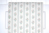 1960s Floral Stripe Vintage Wallpaper