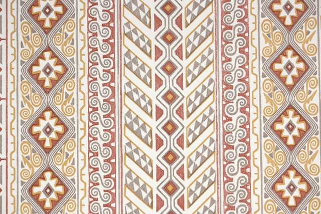 1970s Geometric Stripe Vintage Wallpaper