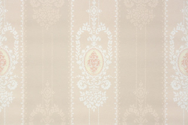 1940s Damask Vintage Wallpaper