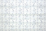 1960s Floral Stripe Vintage Wallpaper
