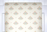 1980s Floral Vintage Wallpaper