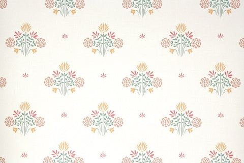 1980s Floral Vintage Wallpaper