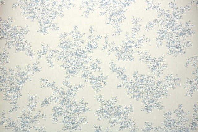 1970s Floral Vintage Wallpaper