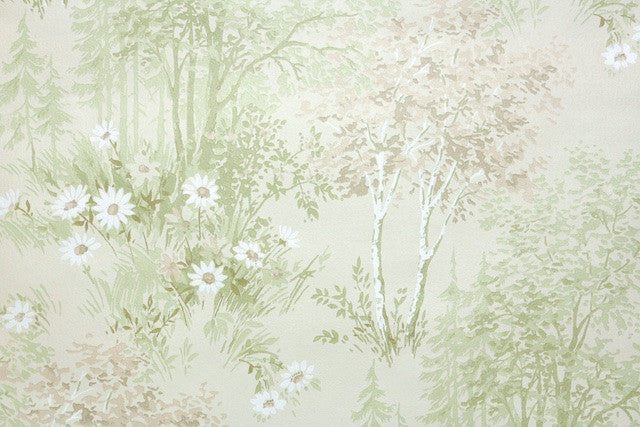 1970s Botanical Vintage Wallpaper