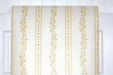 1970s Floral Stripe Vintage Wallpaper