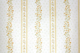 1970s Floral Stripe Vintage Wallpaper