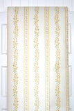 1970s Floral Stripe Vintage Wallpaper