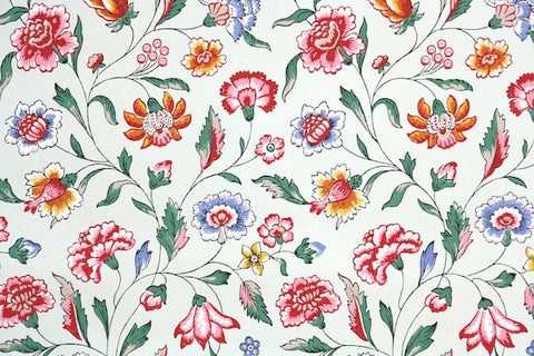 1950s Floral Vintage Wallpaper