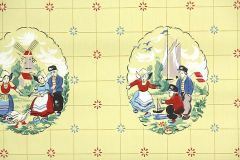 1950s Kitchen Vintage Wallpaper