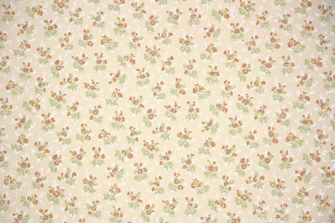 1970s Floral Vintage Wallpaper