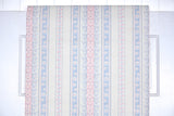 1960s Floral Stripe Vintage Wallpaper
