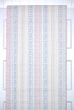 1960s Floral Stripe Vintage Wallpaper