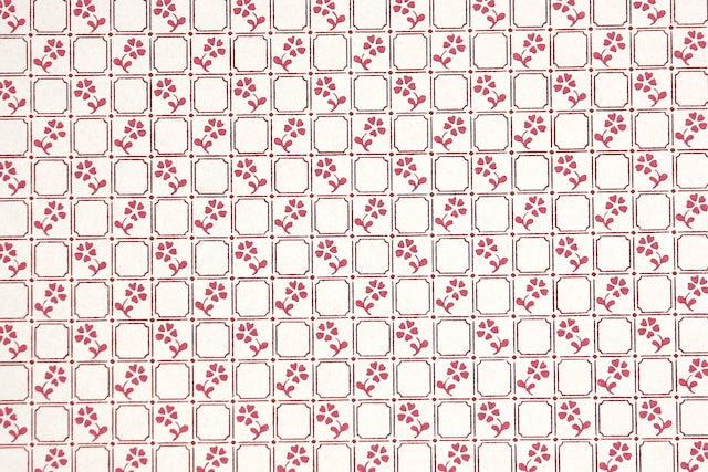 1970s Floral Vintage Wallpaper