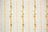 1970s Floral Stripe Vintage Wallpaper