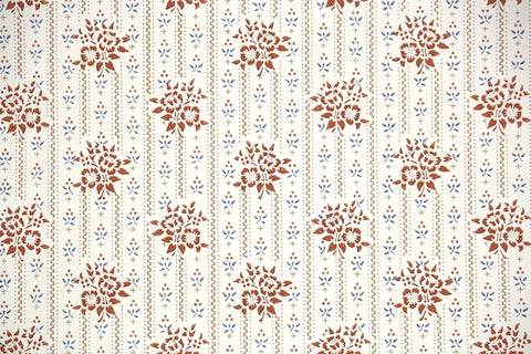 1970s Floral Vintage Wallpaper