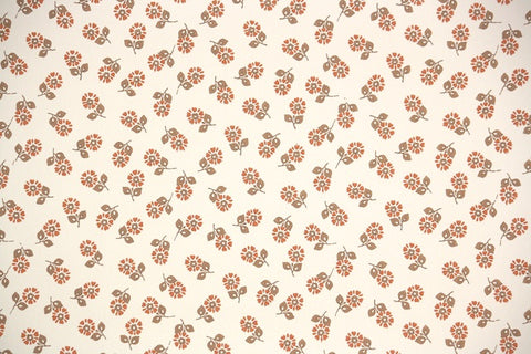 1970s Floral Vintage Wallpaper
