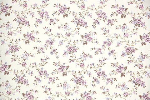 1970s Floral Vintage Wallpaper