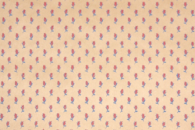 1980s Floral Vintage Wallpaper