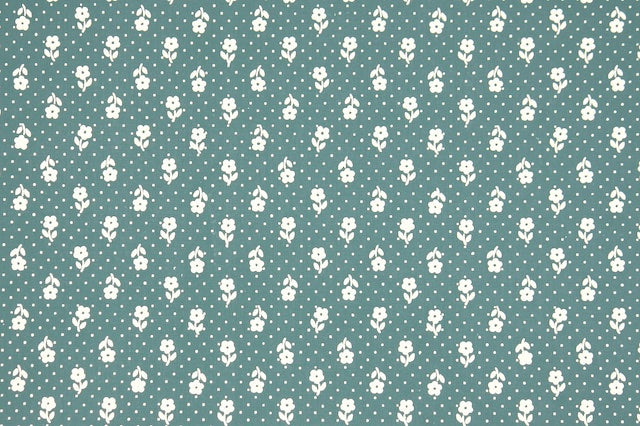 1980s Floral Vintage Wallpaper