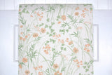 1980s Floral Vintage Wallpaper
