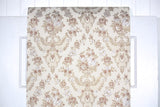 1970s Floral Damask Vintage Wallpaper