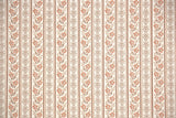 1970s Floral Stripe Vintage Wallpaper