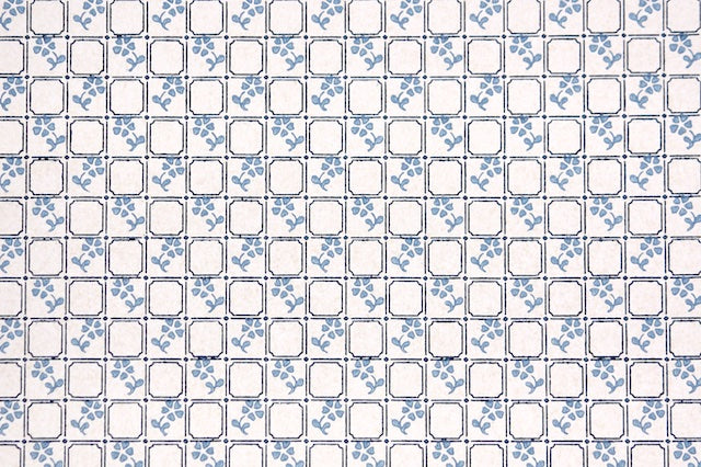 1970s Floral Vintage Wallpaper