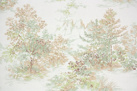 1960s Scenic Vintage Wallpaper